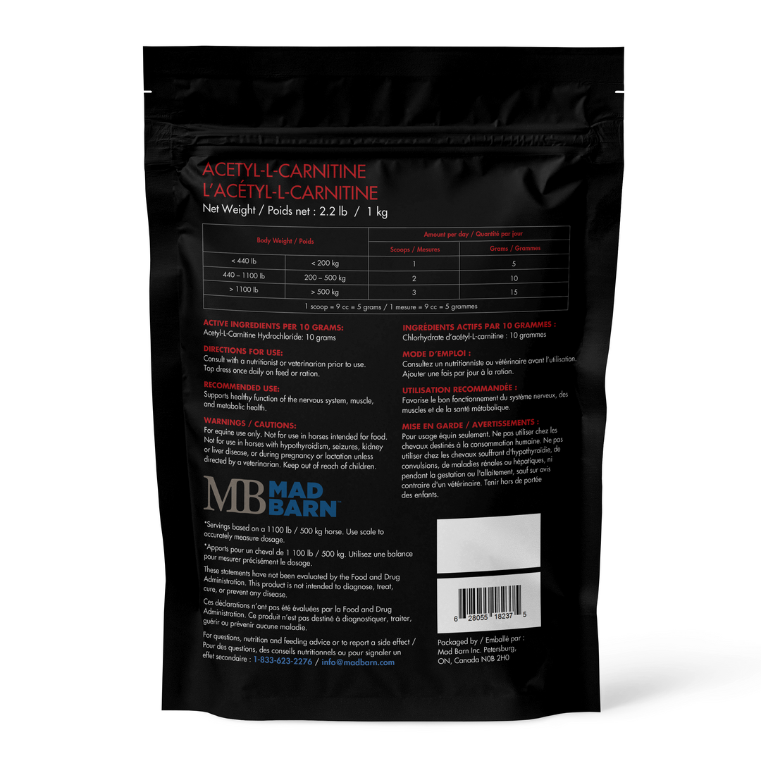 Equine Supplements - Mad Barn Acetyl-L-Carnitine (ALCAR)