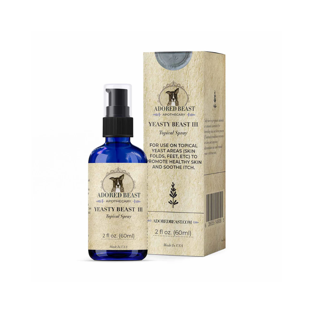 Adored Beast Dog Supplements - Yeasty Beast III | Topical Yeast Spray