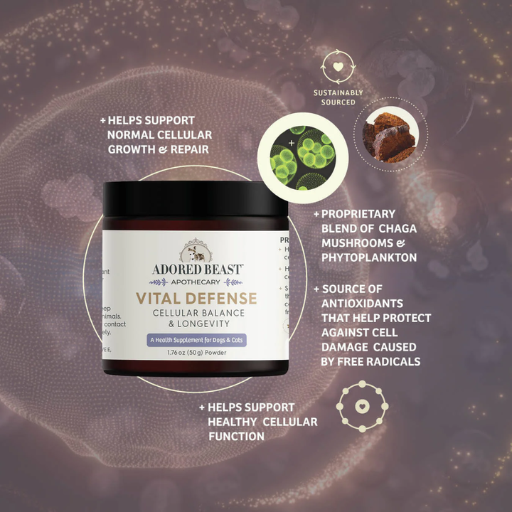 Adored Beast Dog and Cat Supplements - Vital Defense | Cellular Support