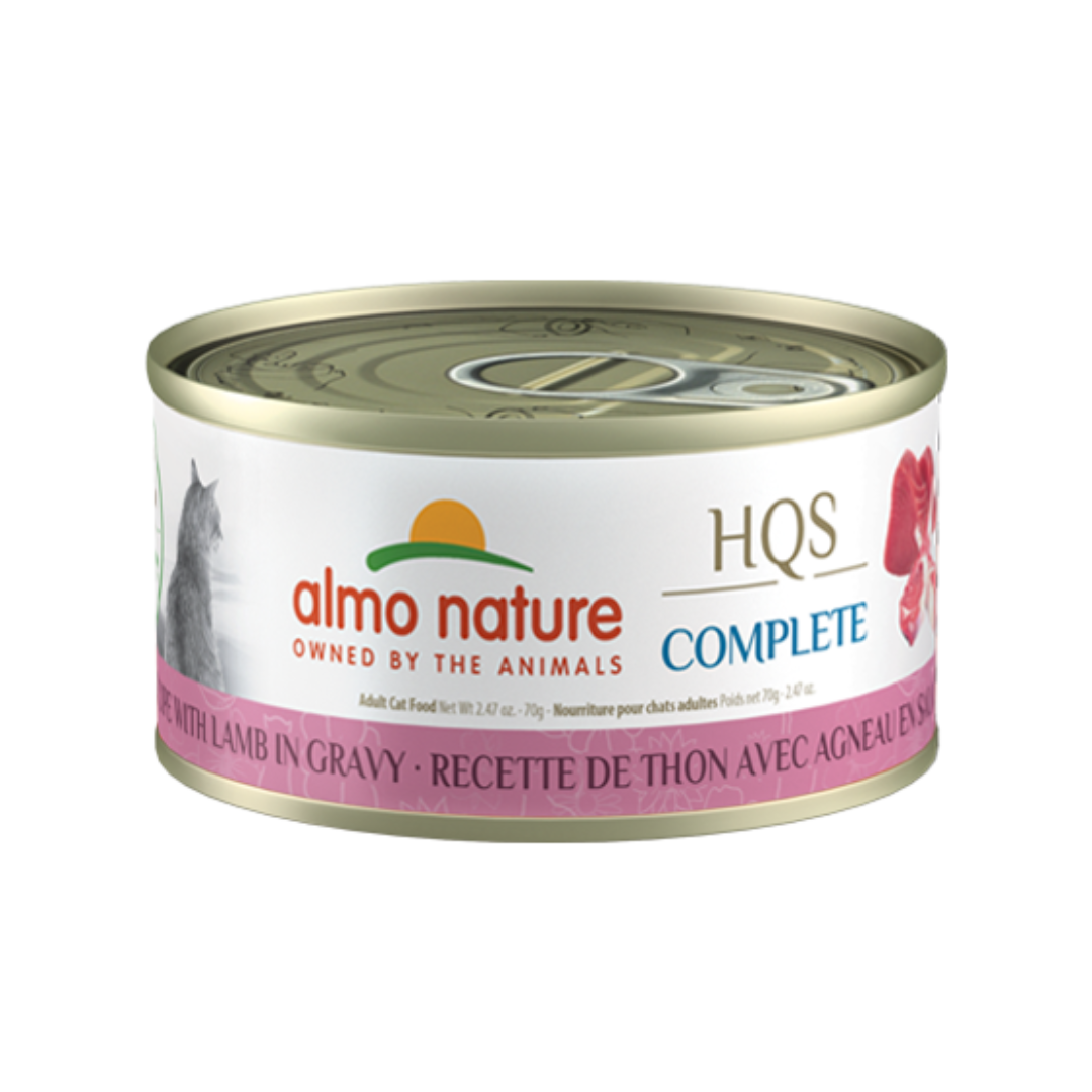 Almo Nature Wet Cat Food - HQS Complete Tuna Recipe with Lamb in Gravy Canned