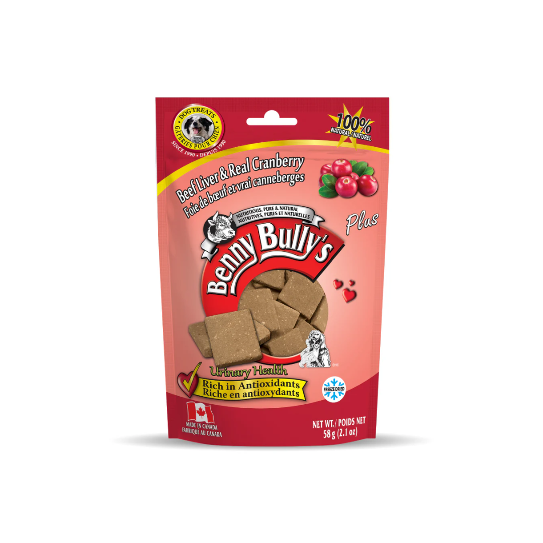 Benny Bully's Freeze Dried Dog Treats - Beef Liver Plus Cranberry