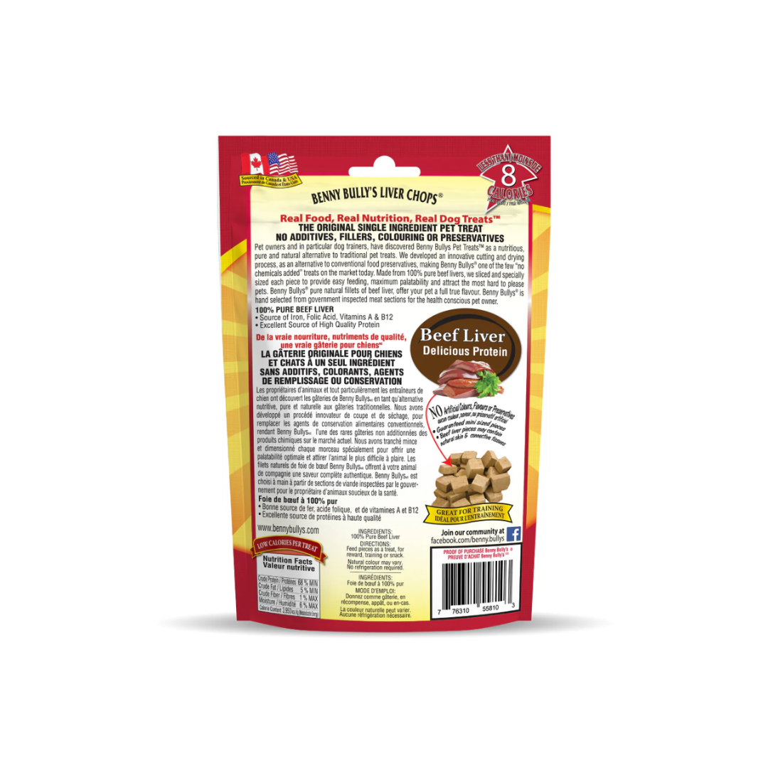 Benny Bully's Freeze Dried Dog Treats - Mini Bits Beef Liver
