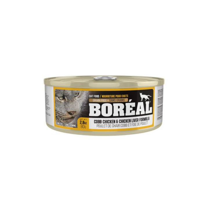 Boreal Wet Cat Food - Cobb Chicken & Chicken Liver Canned