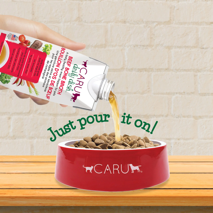 Caru Daily Dish Dog and Cat Food Toppers - Daily Dish Beef Bone Broth