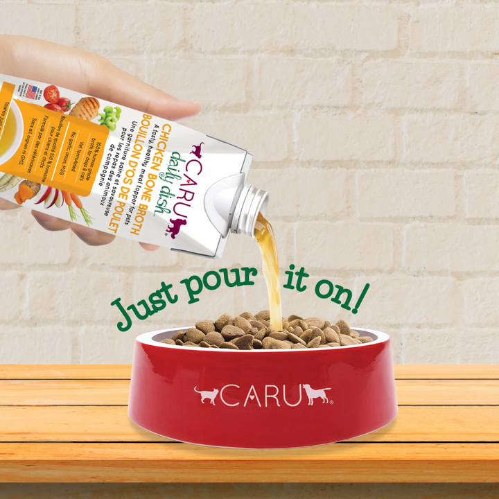 Caru Daily Dish Dog and Cat Food Toppers - Daily Dish Chicken Bone Broth