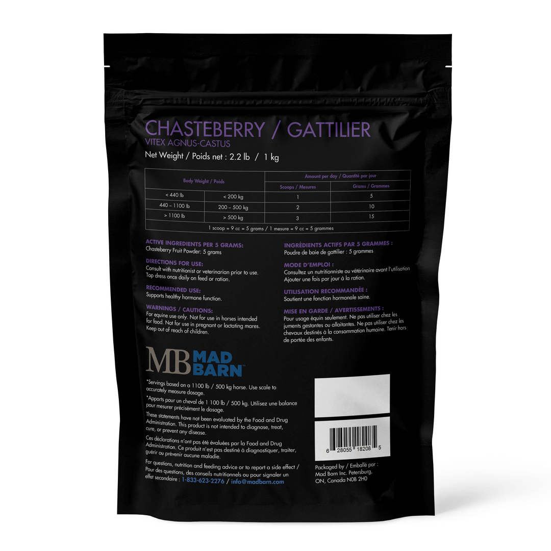 Equine Supplements - Mad Barn Chasteberry