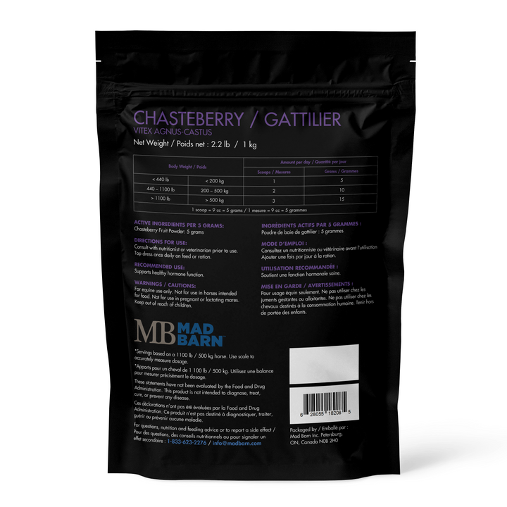 Equine Supplements - Mad Barn Chasteberry
