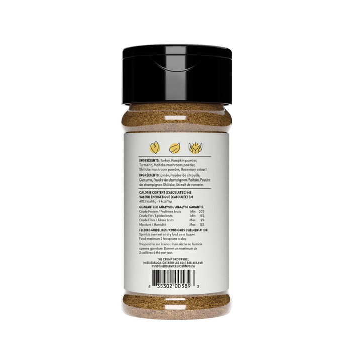 Crumps' Naturals Dog Food Toppers - Turkey + Superfood Golds Sprinkles