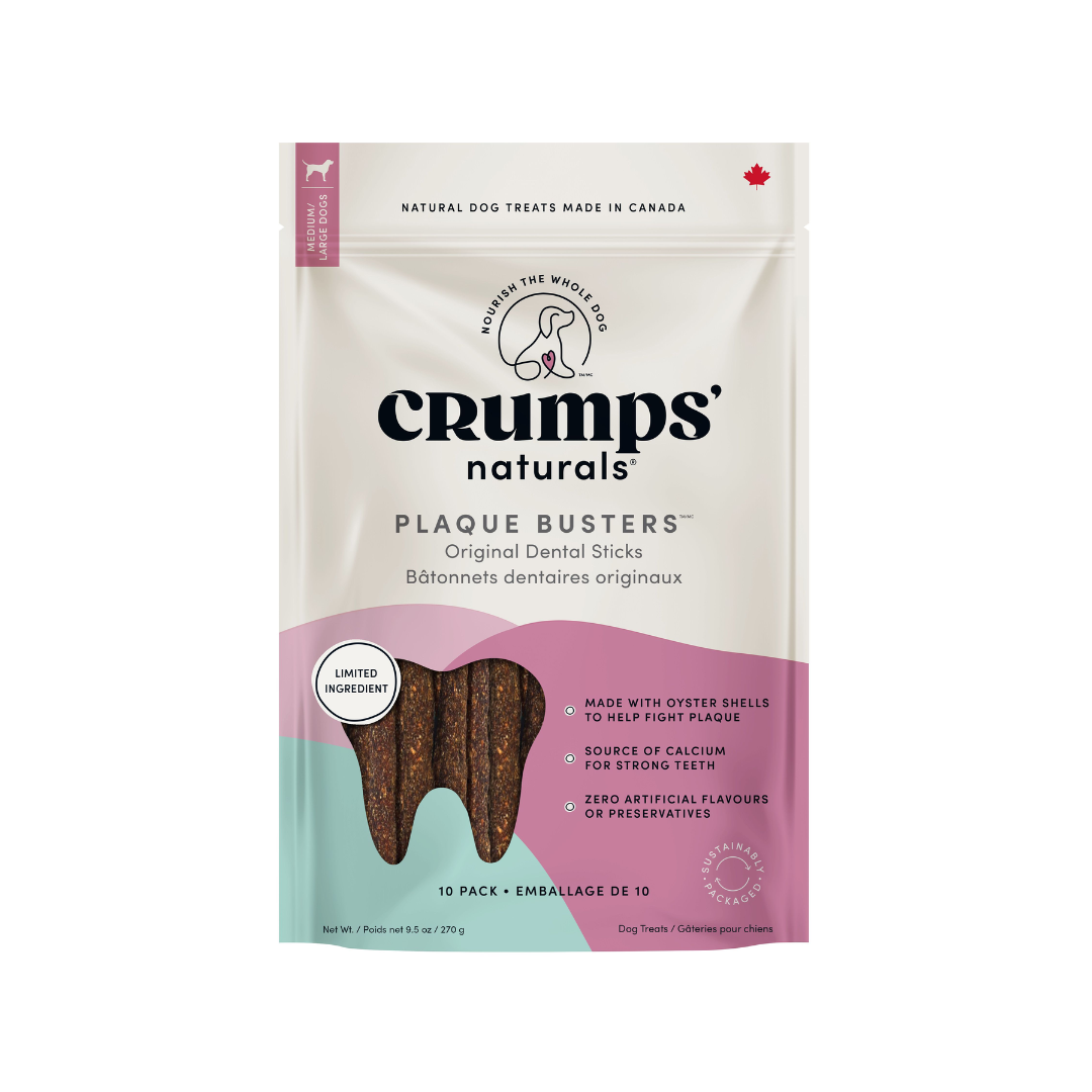 Crumps' Naturals Dog Mouth Care - Plaque Busters Original Dental Sticks