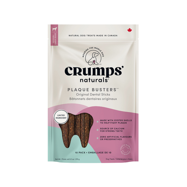 Crumps' Naturals Dog Mouth Care - Plaque Busters Original Dental Sticks