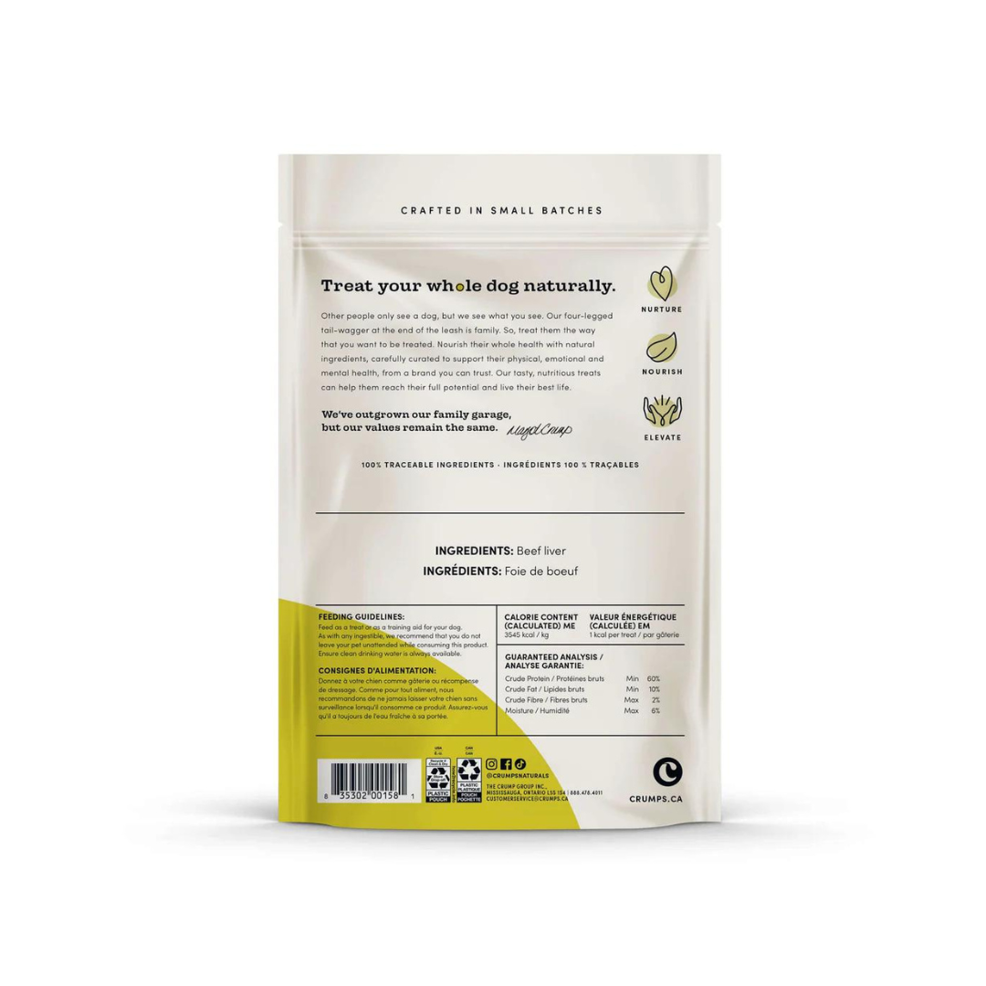 Crumps' Naturals Dog Treats - Freeze-Dried Beef Liver Mini Trainers