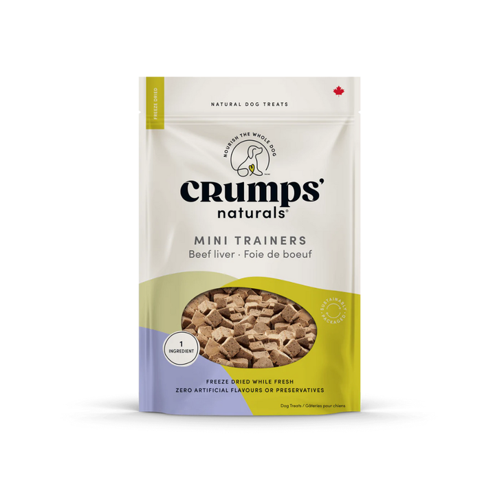 Crumps' Naturals Dog Treats - Freeze-Dried Beef Liver Mini Trainers