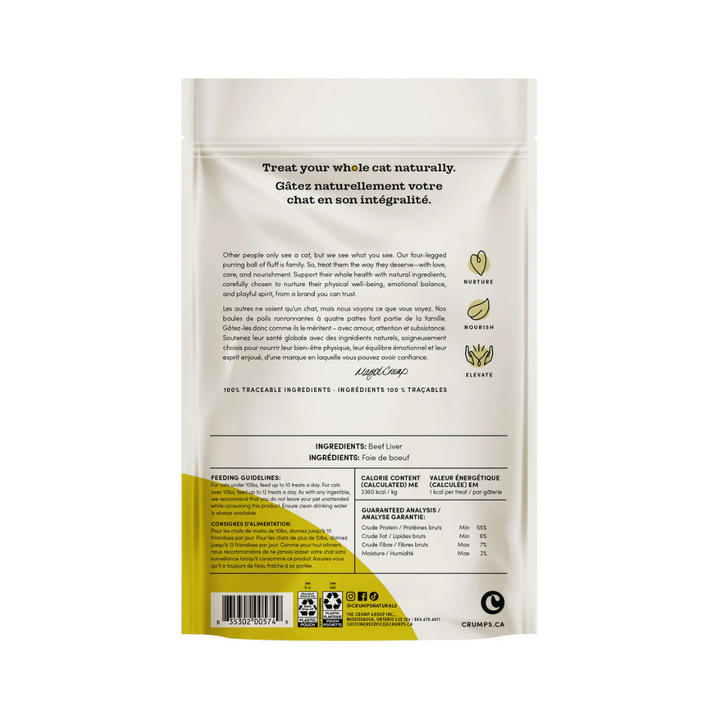 Crumps' Naturals Freeze-Dried Cat Treats - Beef