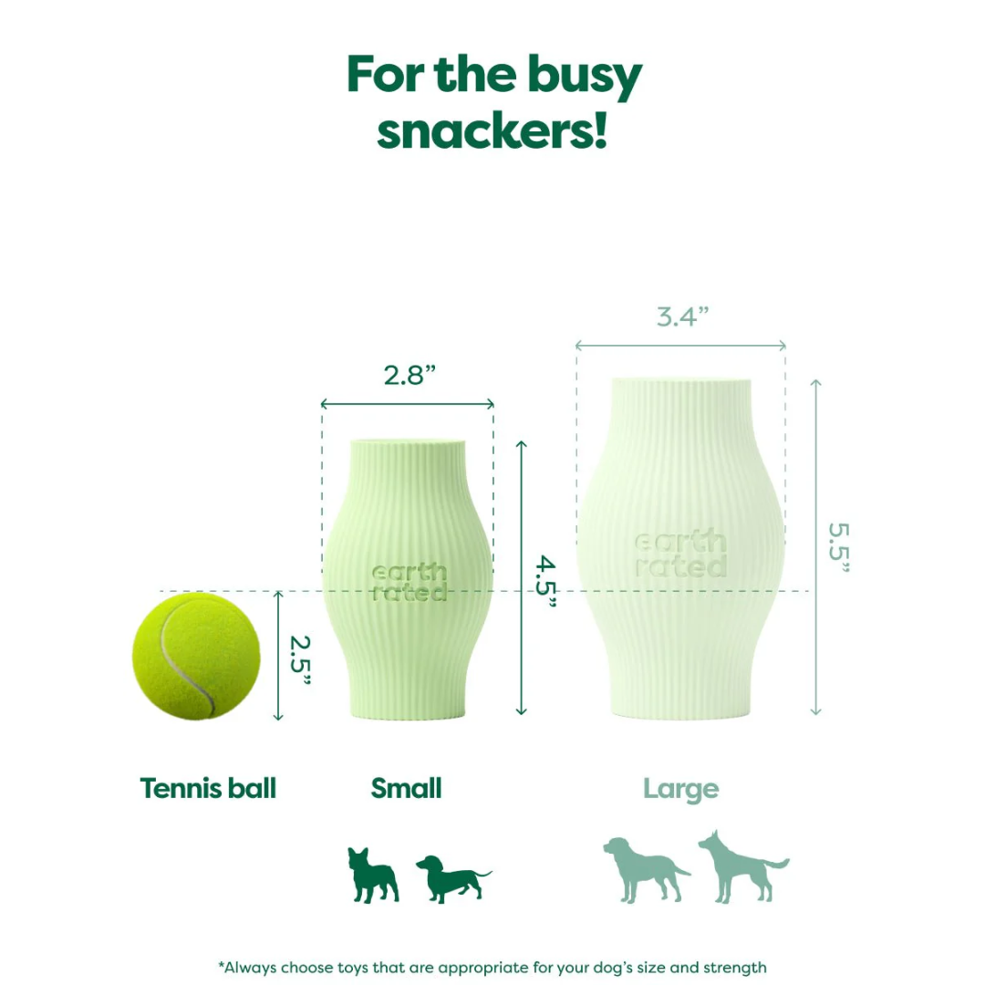 Earth Rated Dog Toys - Treat Toy Natural Rubber