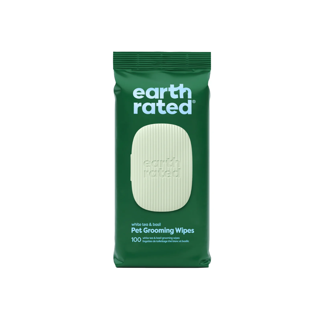 Earth Rated Pet Wipes - White Tea & Basil Wipes
