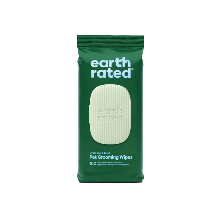 Earth Rated Pet Wipes - White Tea & Basil Wipes