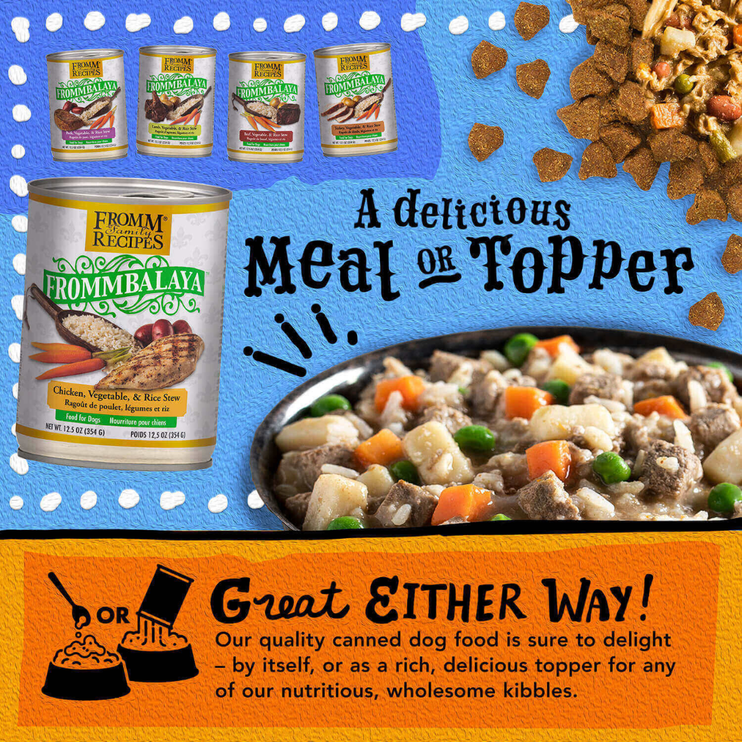Fromm Wet Dog Food -  Frommbalaya Chicken, Vegetable, & Rice Stew Canned