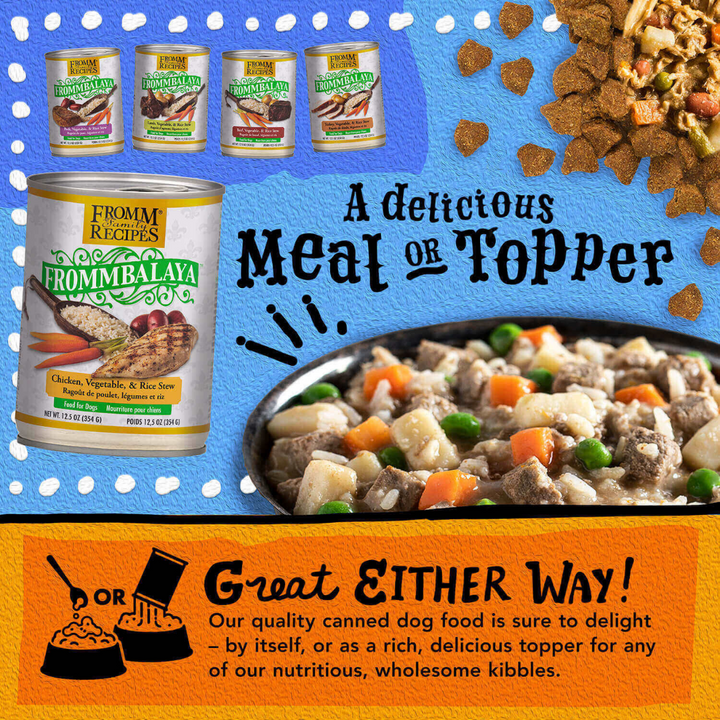 Fromm Wet Dog Food -  Frommbalaya Chicken, Vegetable, & Rice Stew Canned