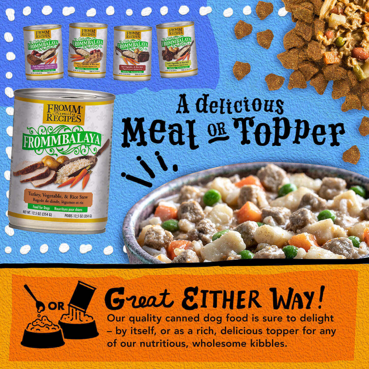 Fromm Wet Dog Food -  Frommbalaya Turkey, Vegetable, & Rice Stew Canned
