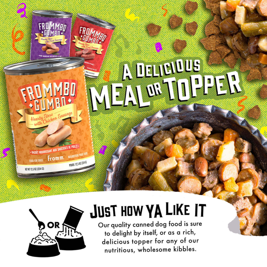 Fromm Wet Dog Food - Frommbo Gumbo Hearty Stew with Chicken Sausage Canned