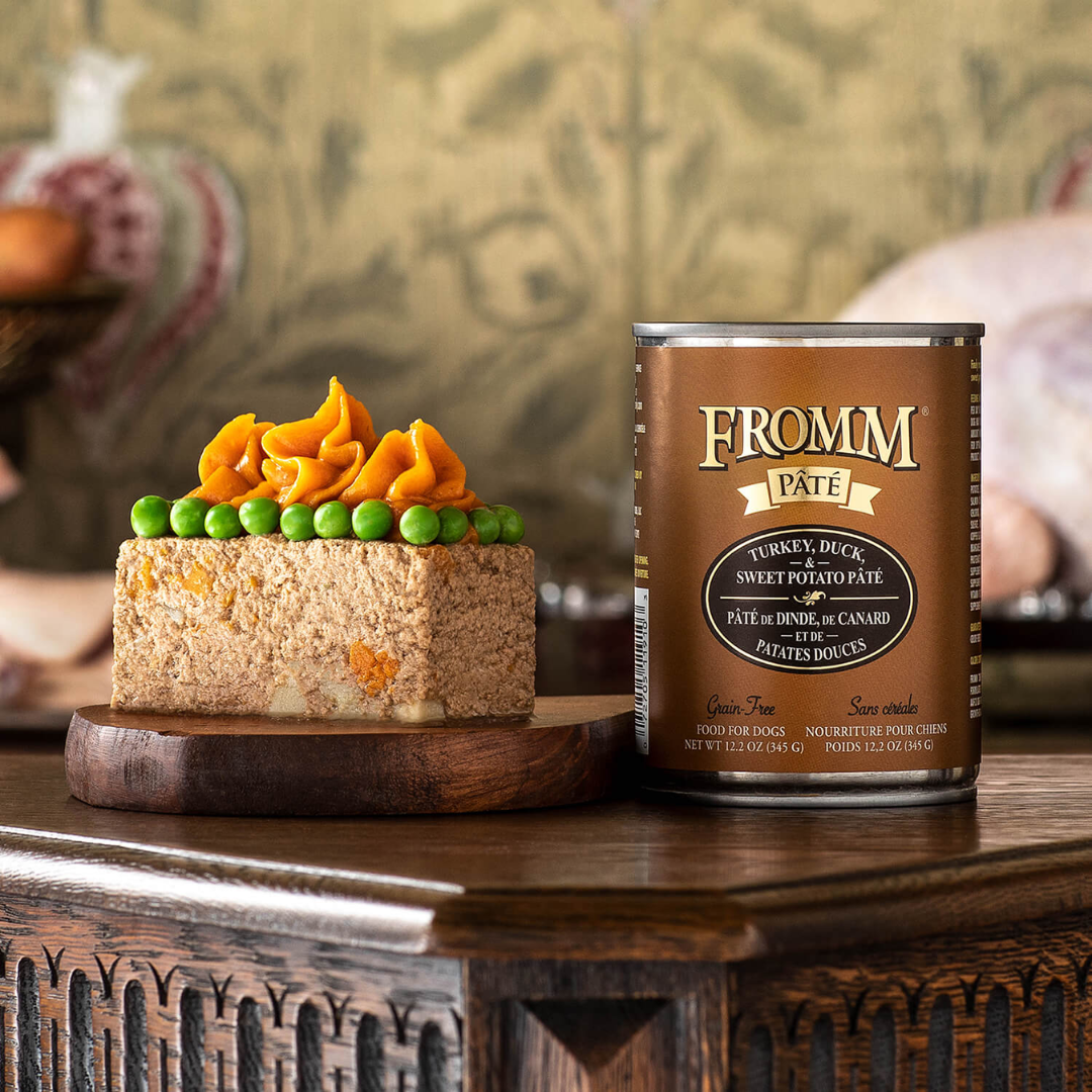 Fromm Wet Dog Food - Turkey, Duck, & Sweet Potato Pate Canned