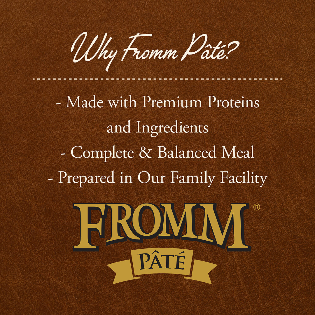 Fromm Wet Dog Food - Turkey, Duck, & Sweet Potato Pate Canned