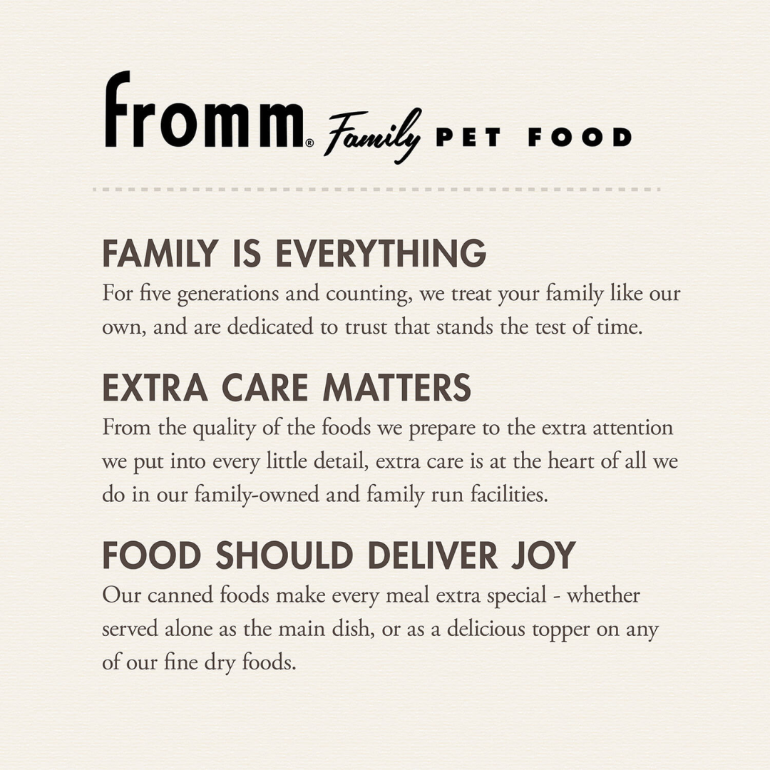 Fromm Wet Dog Food - Turkey, Duck, & Sweet Potato Pate Canned
