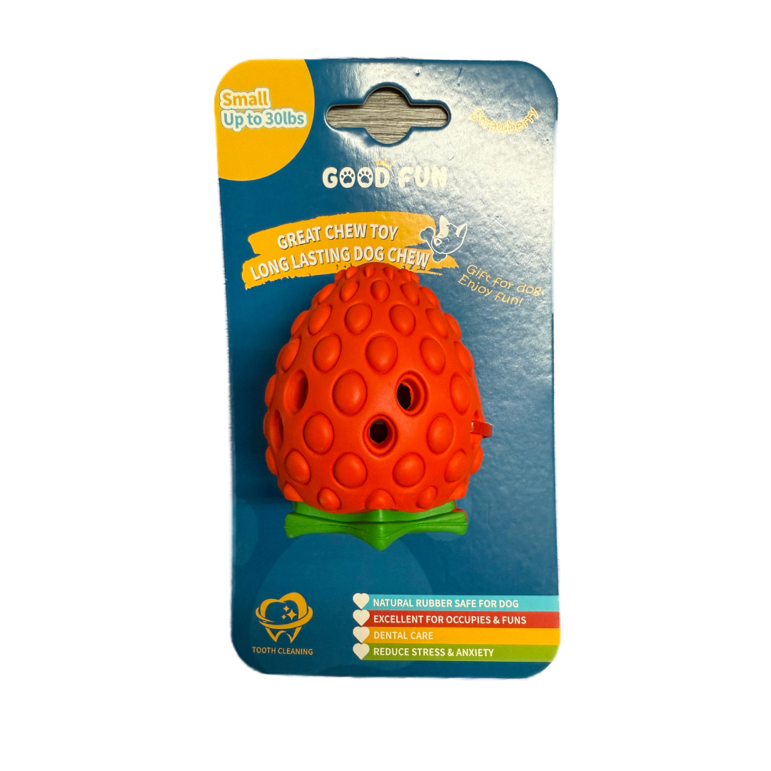 Good Fun Dog Toys - Strawberry Chew Toy