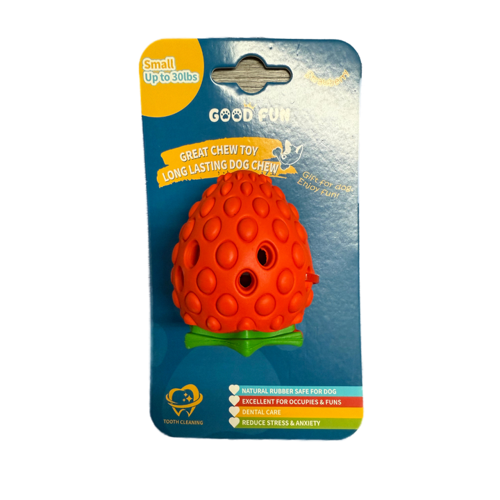 Good Fun Dog Toys - Strawberry Chew Toy