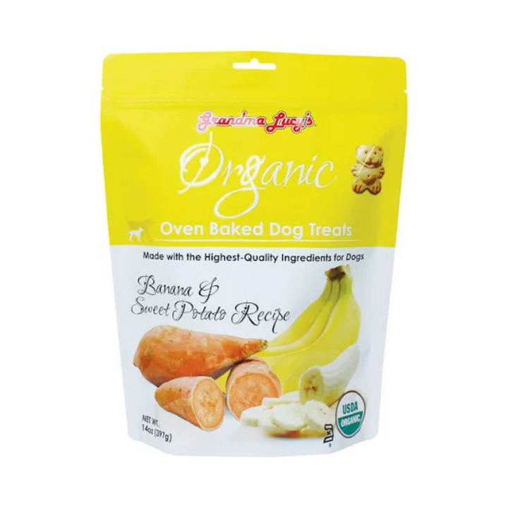 Grandma Lucy's Dog Treats - Organic Oven Baked Banana & Sweet Potato