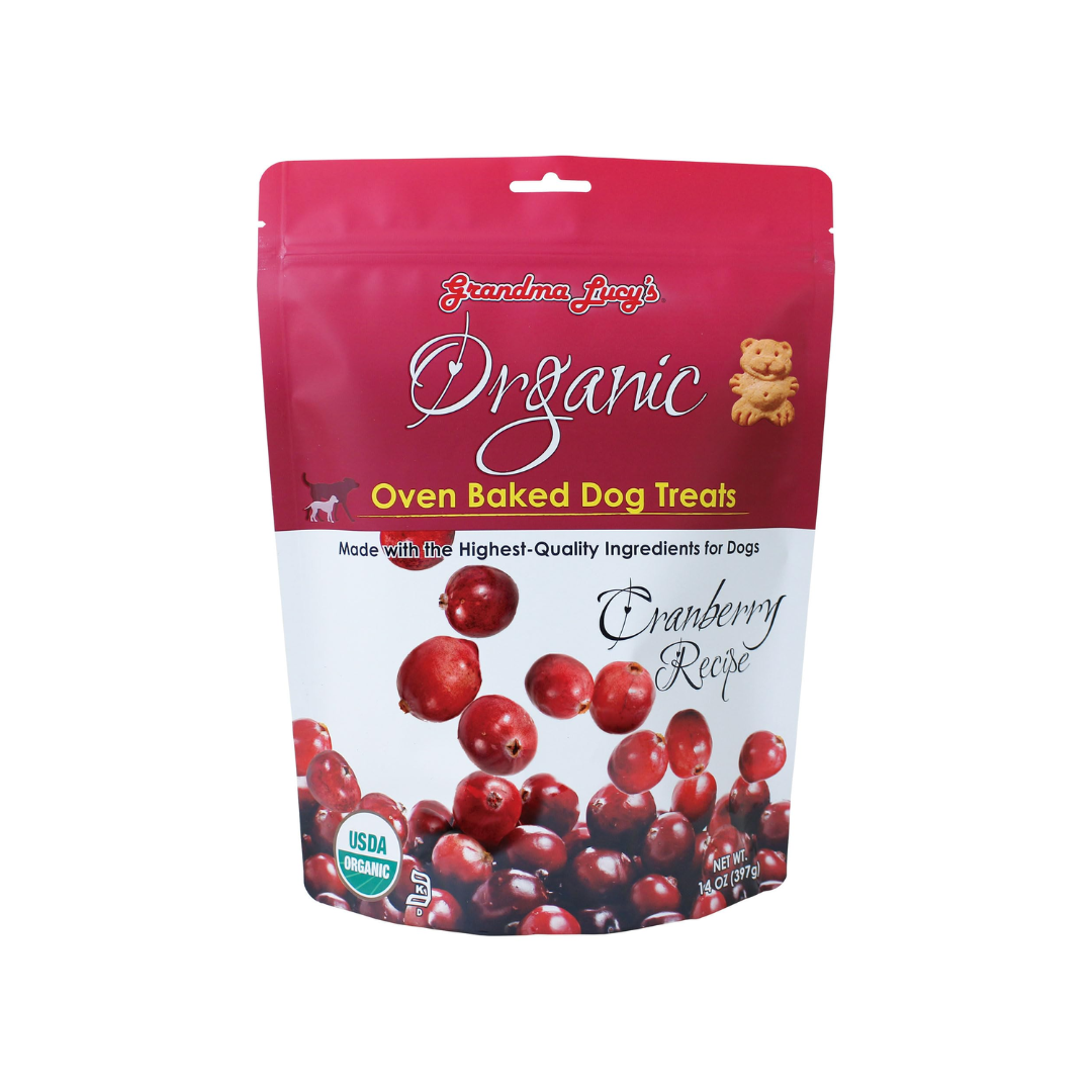 Grandma Lucy's Dog Treats - Organic Oven Baked Cranberry