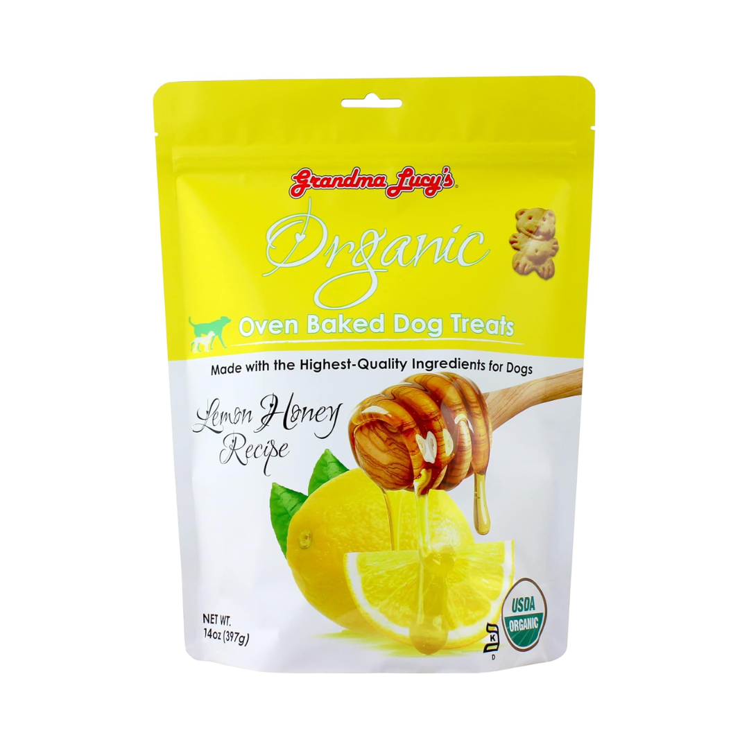 Grandma Lucy's Dog Treats - Organic Oven Baked  Lemon Honey