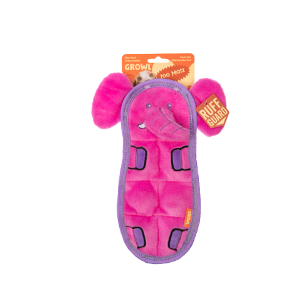 Growl Dog Toys - Zoo Matz Ella the Elephant