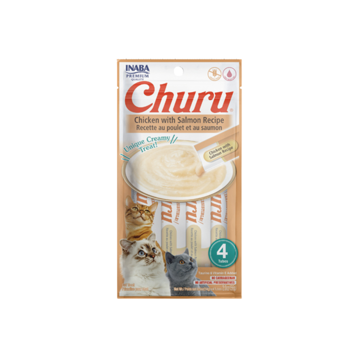 Inaba Cat Treats - Churu Chicken with Salmon Recipe