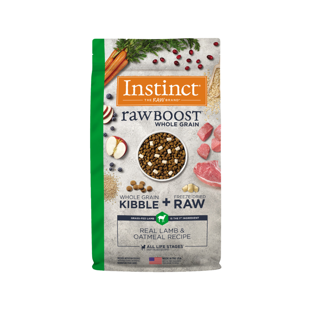Instinct Kibble Dry Dog Food - Raw Boost Whole Grain Real Lamb And Oatmeal