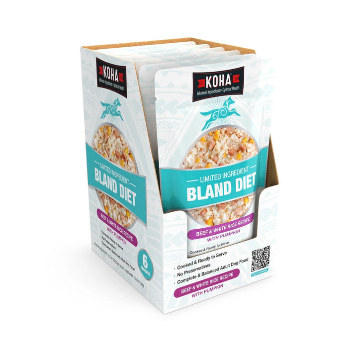 KOHA Wet Dog Food - Limited Ingredient Wet Bland Diet Beef & White Rice Recipe