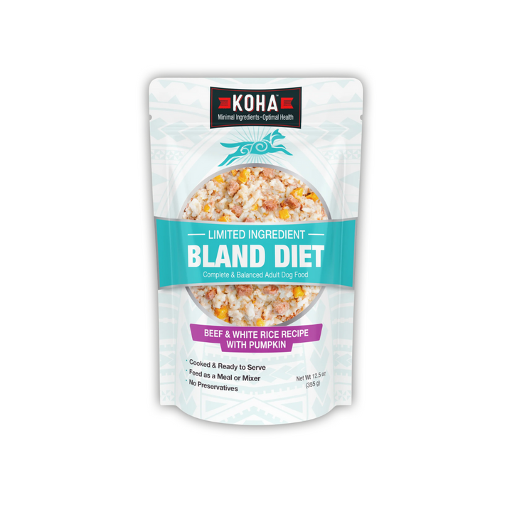 KOHA Wet Dog Food - Limited Ingredient Wet Bland Diet Beef & White Rice Recipe