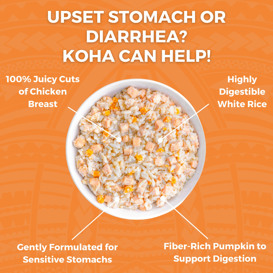 KOHA Wet Dog Food - Limited Ingredient Wet Bland Diet Chicken & White Rice Recipe