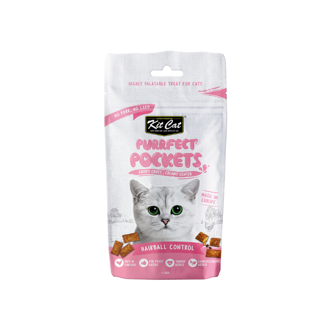 Kit Cat Cat Treats - Purrfect Pockets Hairball Control