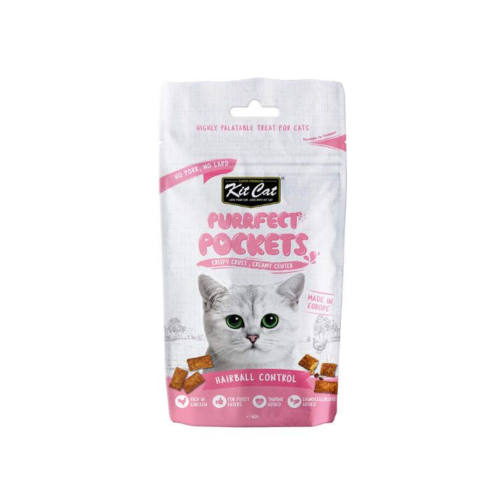 Kit Cat Cat Treats - Purrfect Pockets Hairball Control