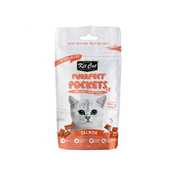 Kit Cat Cat Treats - Purrfect Pockets Salmon