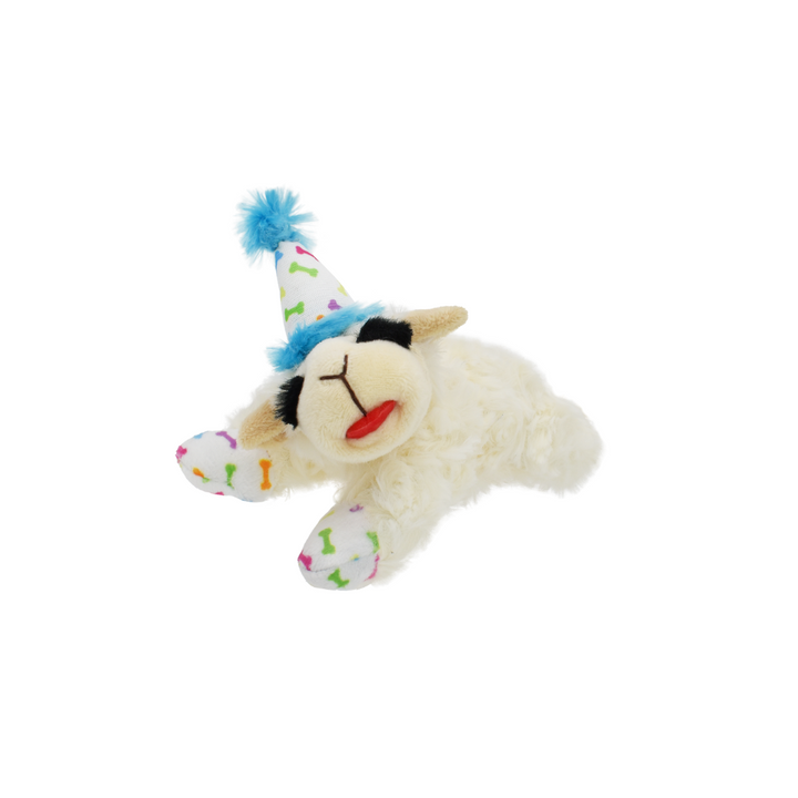 Multipet Dog Toys - Lamb Chop with Birthday Hat