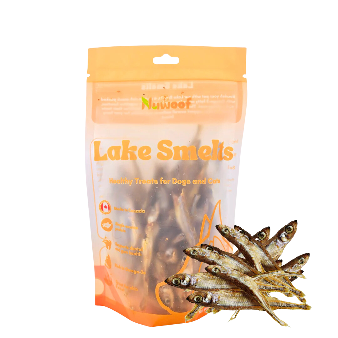 NuWoof Dehydrated Dog and Cat Treats - Lake Smelts