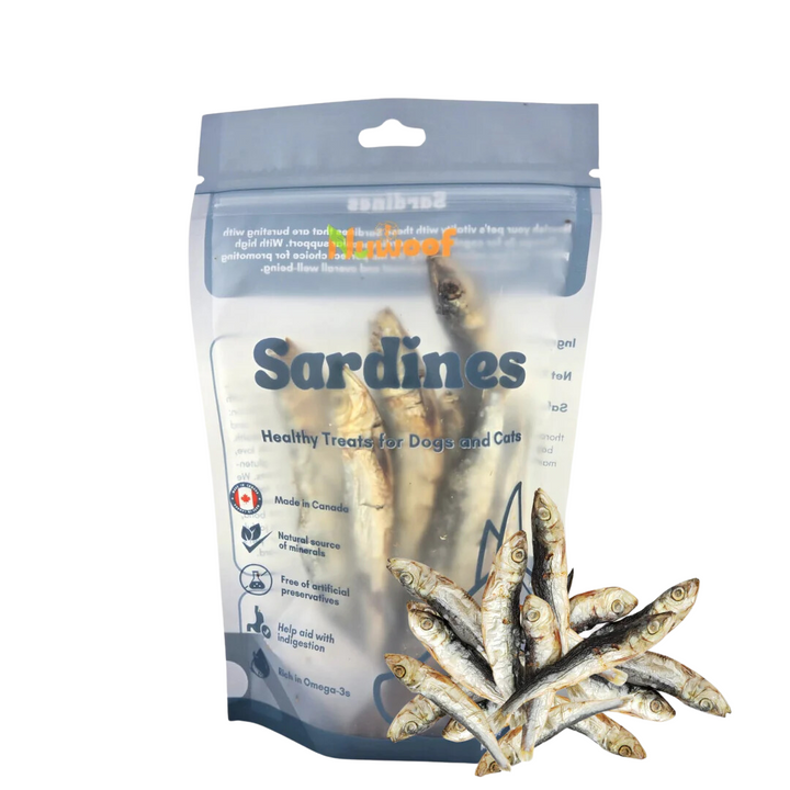 NuWoof Dehydrated Dog and Cat Treats - Sardines