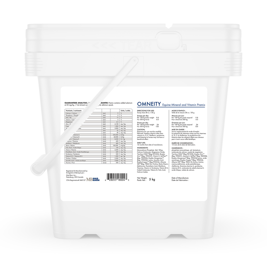 Equine Supplements - Mad Barn Omneity - Equine Mineral and Vitamin Premix