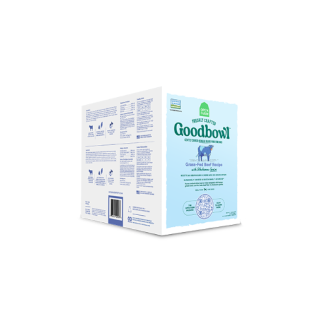 Open Farm Frozen Dog Food - Goodbowl Grass-Fed Beef & Wholesome Grains
