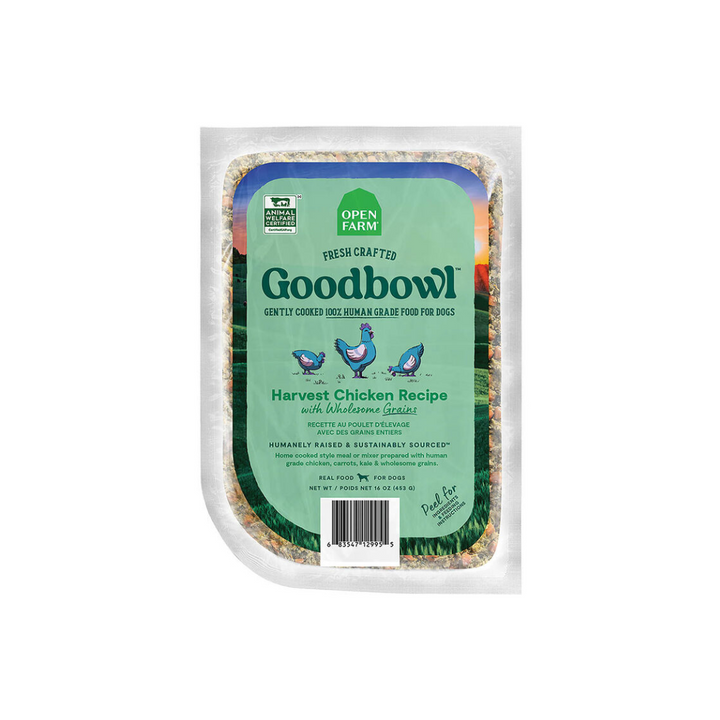 Open Farm Frozen Dog Food - Goodbowl Harvest Chicken & Wholesome Grains