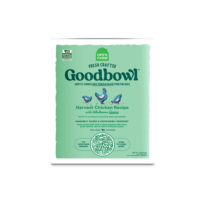 Open Farm Frozen Dog Food - Goodbowl Harvest Chicken & Wholesome Grains