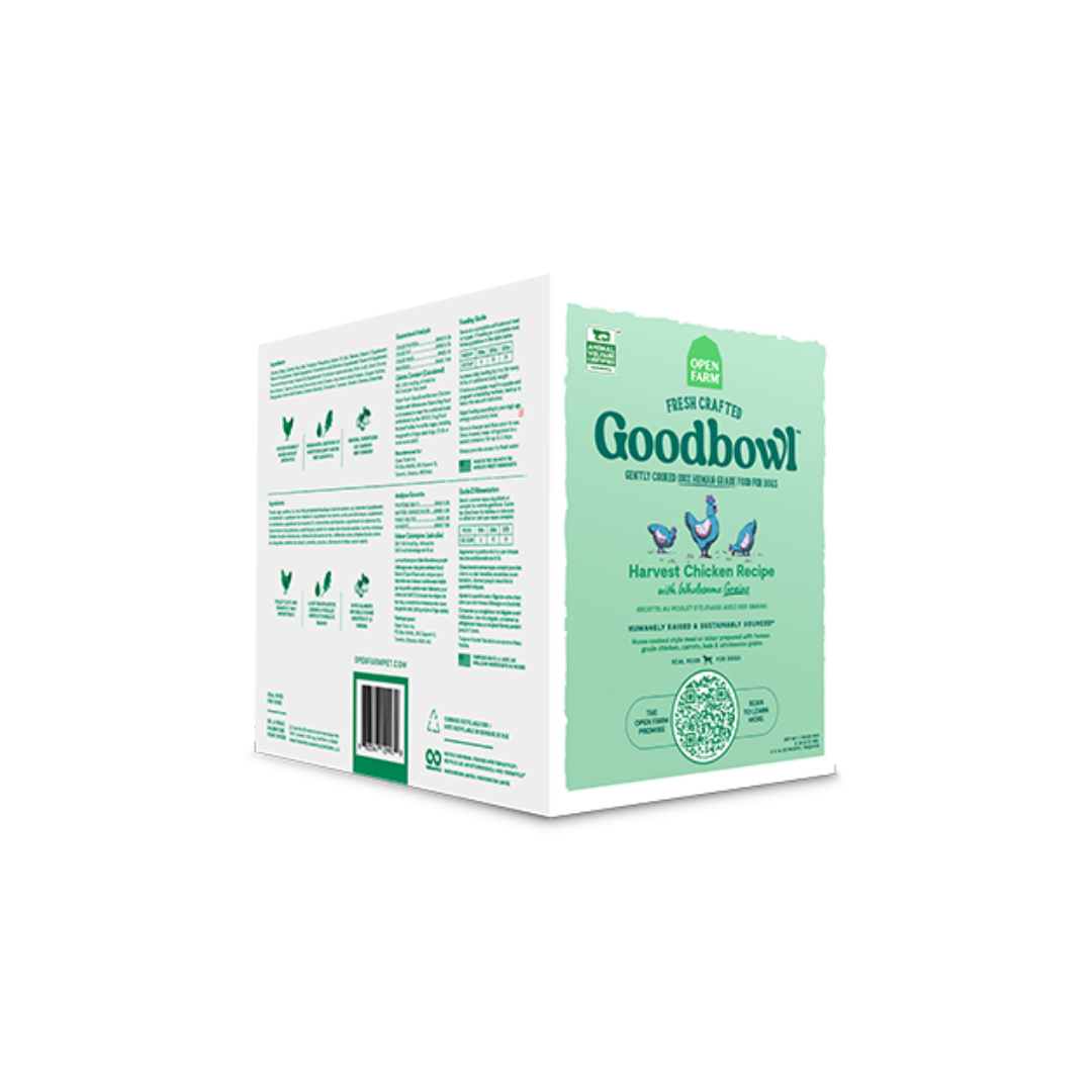 Open Farm Frozen Dog Food - Goodbowl Harvest Chicken & Wholesome Grains