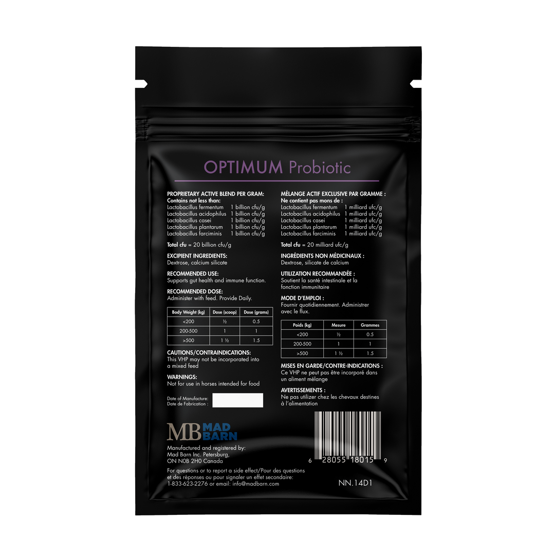 Equine Supplements - Mad Barn Optimum Probiotics